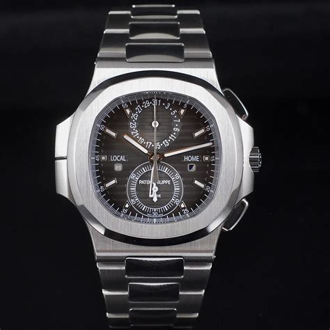 patek philippe nautilus travel time prix|Patek Philippe chronograph price.